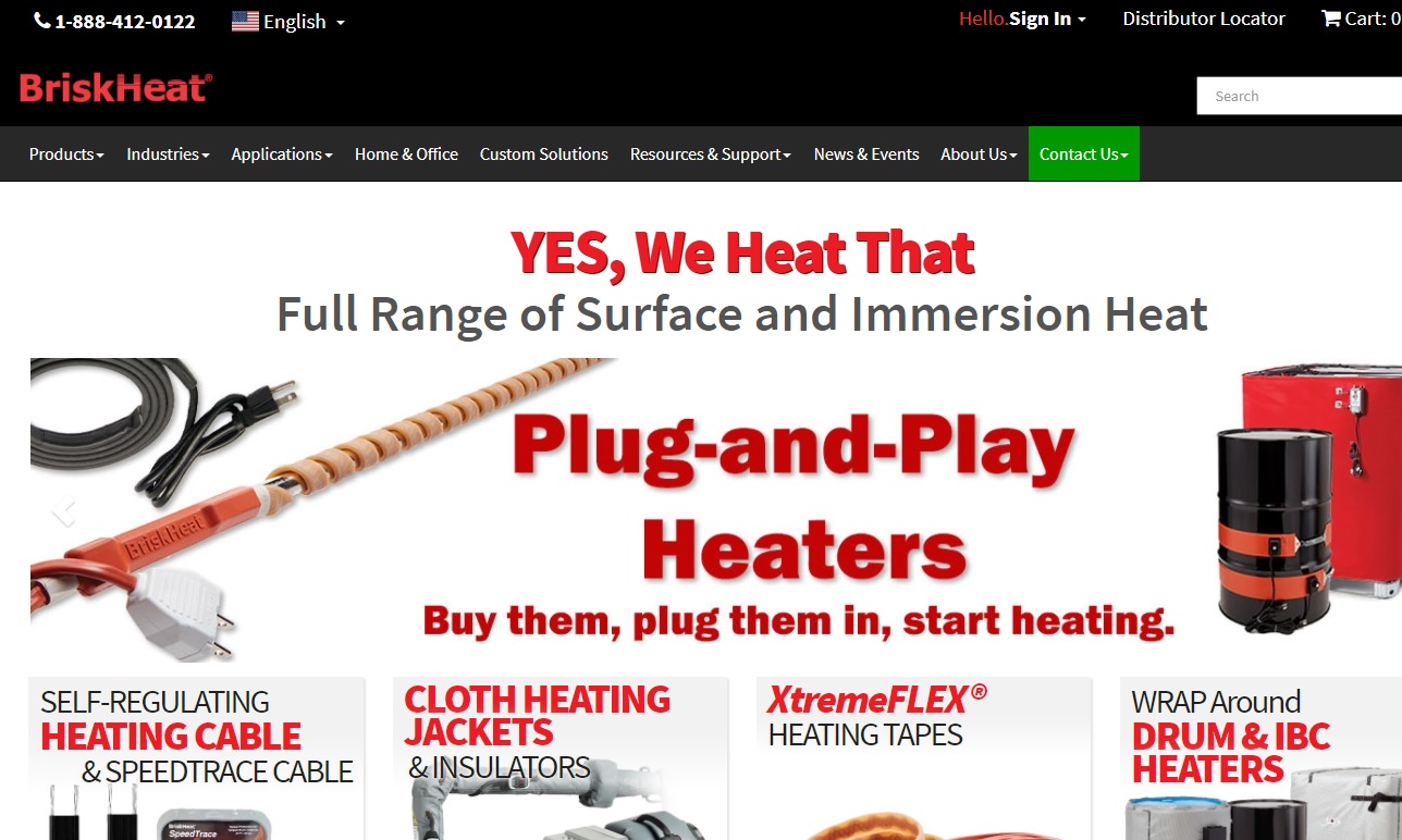 BriskHeat Electric Heater Manufacturers