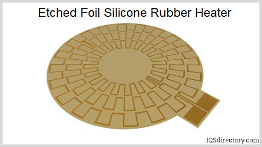 Etched Foil Silicone Rubber Heater
